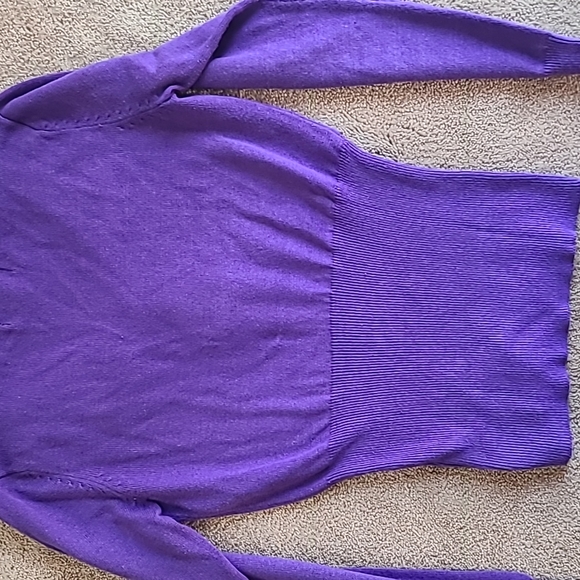 SM Purple Embellished Click  sweater - Picture 5 of 5